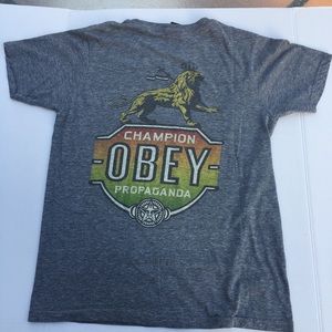 Gray Obey T Shirt